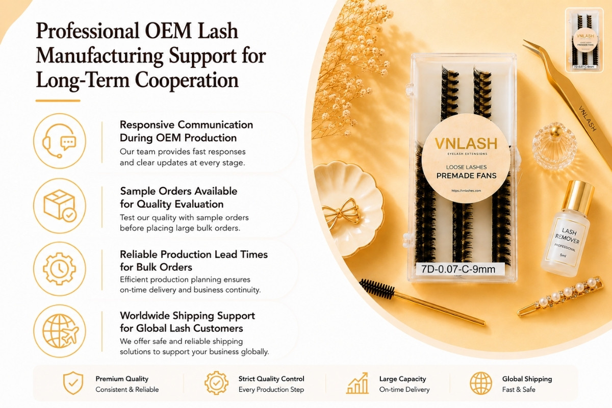 Professional OEM Lash Manufacturing Support for Long-Term Cooperation