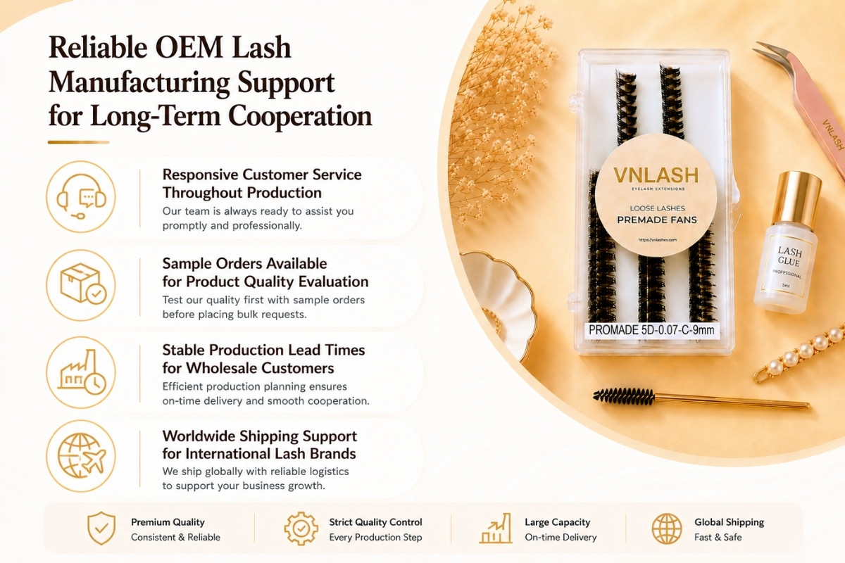 Reliable OEM Lash Manufacturing Support for Long-Term Cooperation