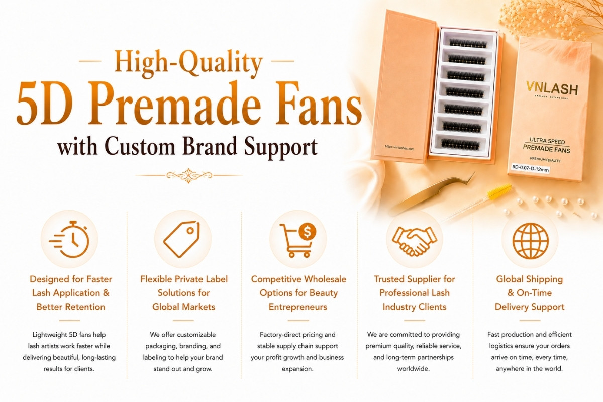 High-Quality 5D Premade Fans with Custom Brand Support