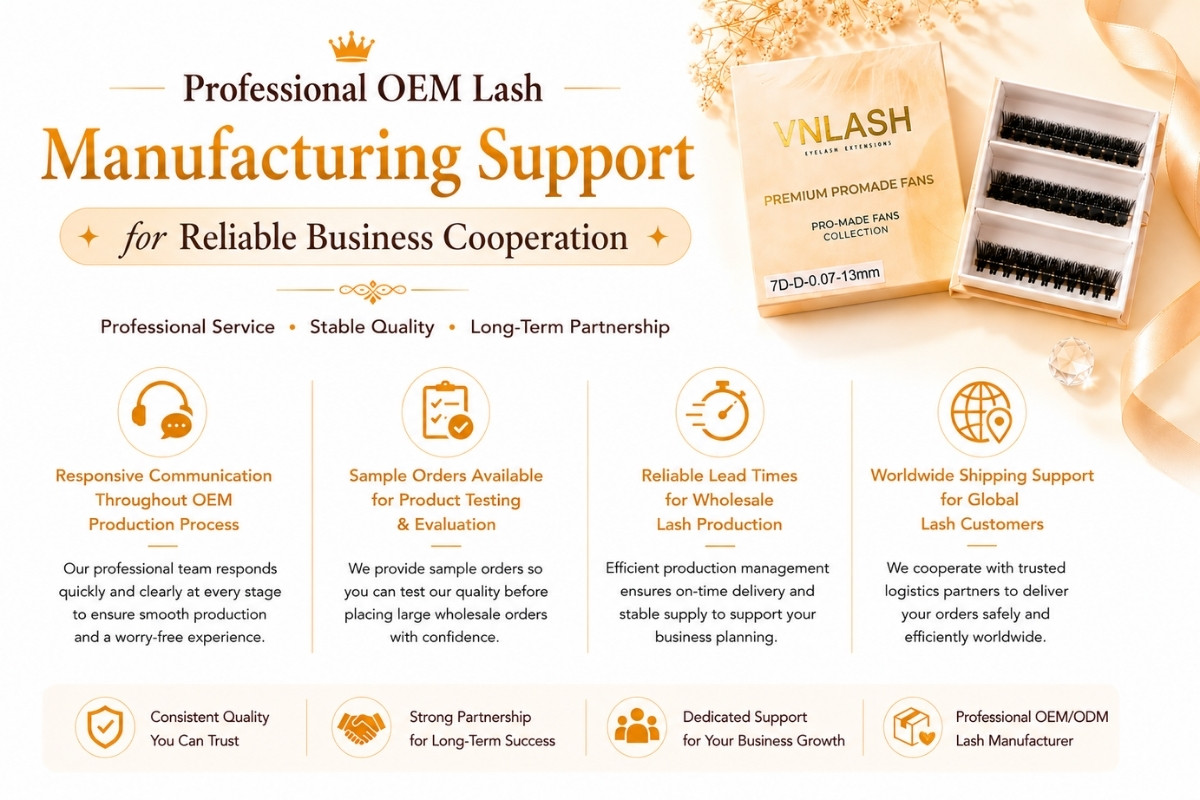 Professional OEM Lash Manufacturing Support for Reliable Business Cooperation