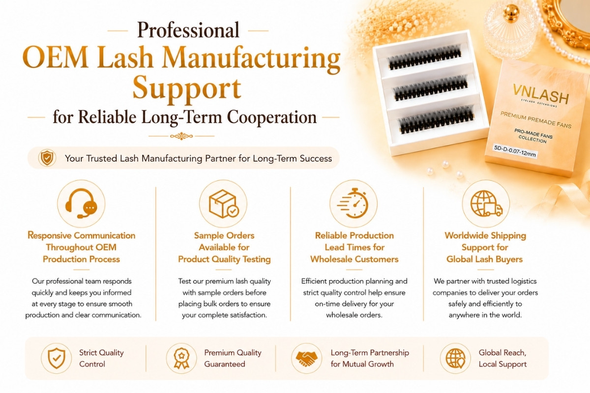 Professional OEM Lash Manufacturing Support for Reliable Long-Term Cooperation