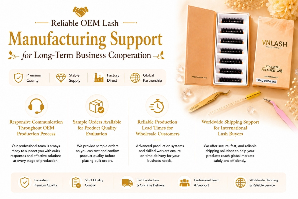 Reliable OEM Lash Manufacturing Support for Long-Term Business Cooperation