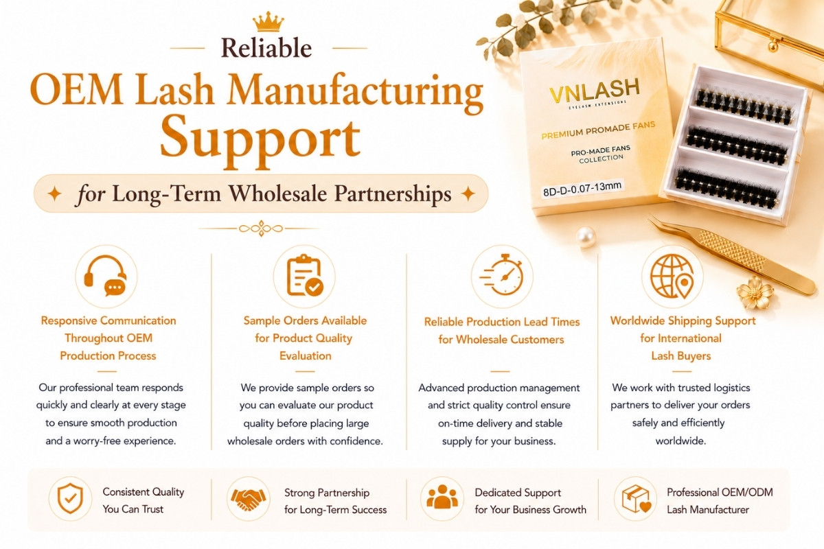 Reliable OEM Lash Manufacturing Support for Long-Term Wholesale Partnerships