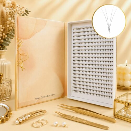 5D Premade Fans 20-Line Tray – 600 Fans | Private Label Lash Supplier