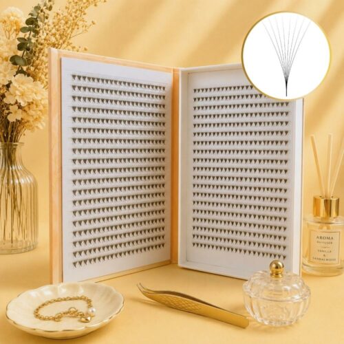 8D Premade Fans 40-Line Tray – 1000 Fans | Export Eyelash Manufacturer