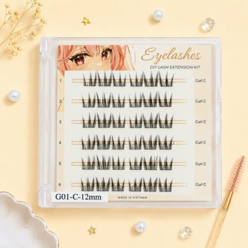 G01 Natural Wispy Cluster Lashes | OEM Lash Cluster Factory