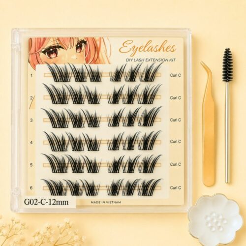 G02 Fluffy Wispy Cluster Lashes | Wholesale DIY Lash Supplier