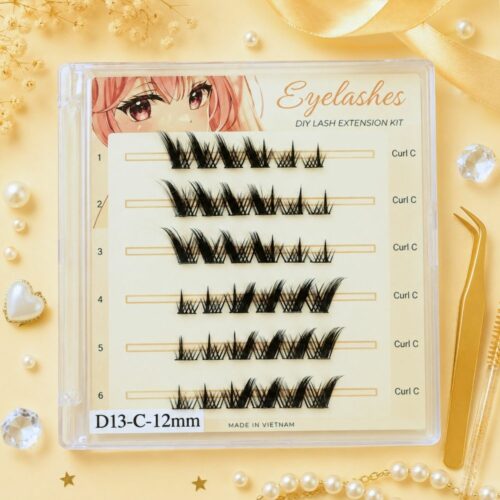 D13 Cat Eye Wispy Cluster Lashes | OEM DIY Lash Factory