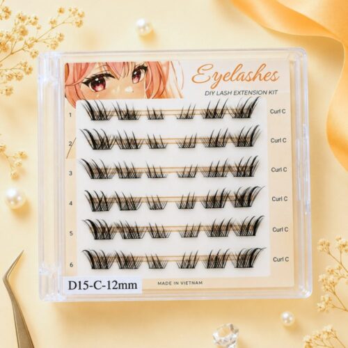 D15 Kim K Wispy Cluster Lashes | OEM Lash Cluster Manufacturer