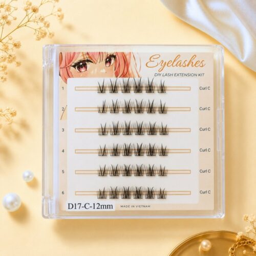 D17 Soft Doll Eye Lash Clusters | OEM Lash Extensions Supplier